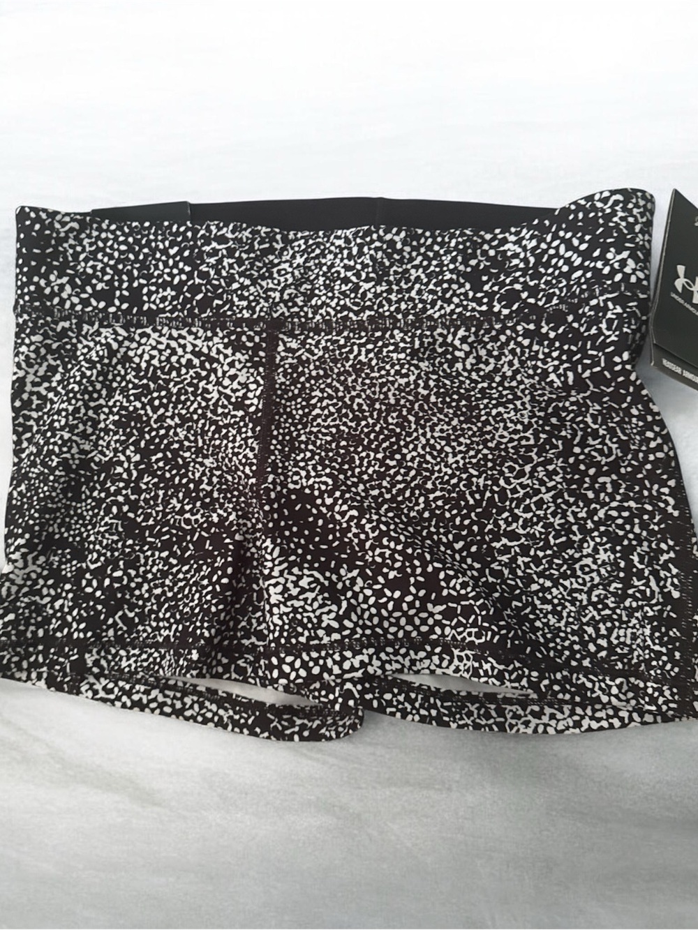 Under Armour Black & White Speckle Athletic Shorts